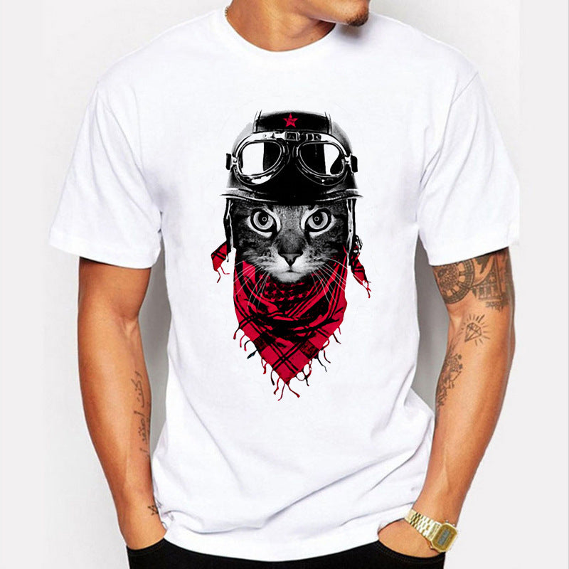 Hot sale panda short sleeve printed T-shirt