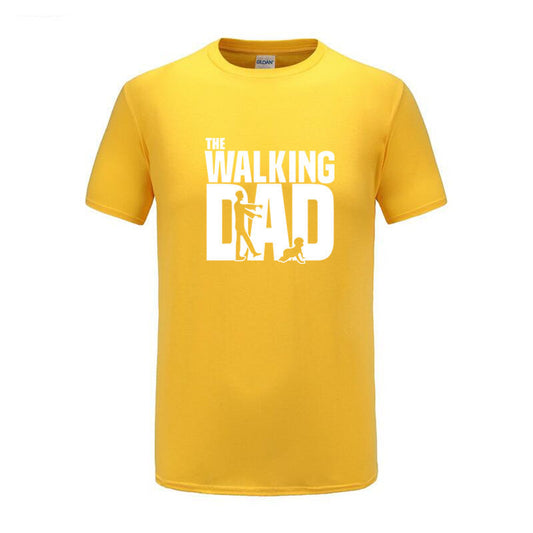 The Walking Dad Letter Print T-shirt