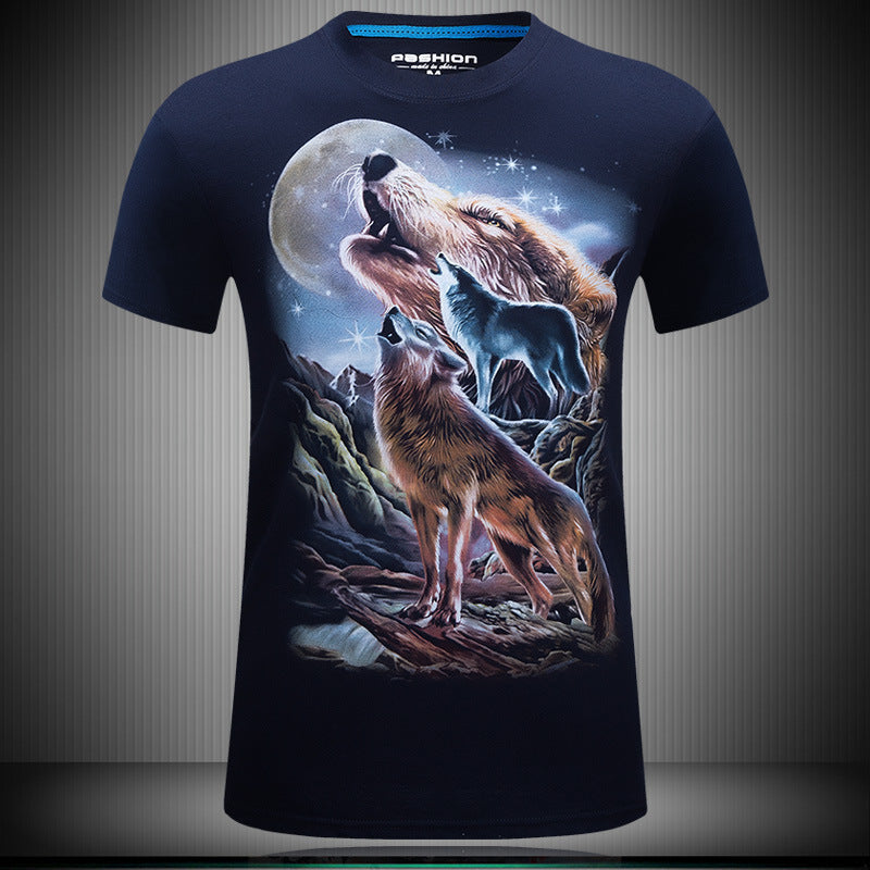 Cool Wolf 3D Design Tshirt