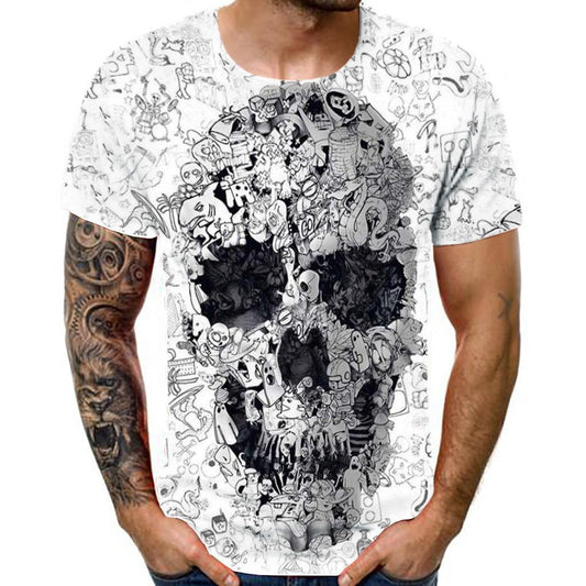 Men's Funny Summer Easter Round Neck T-shirt 3D Print T-Shirt