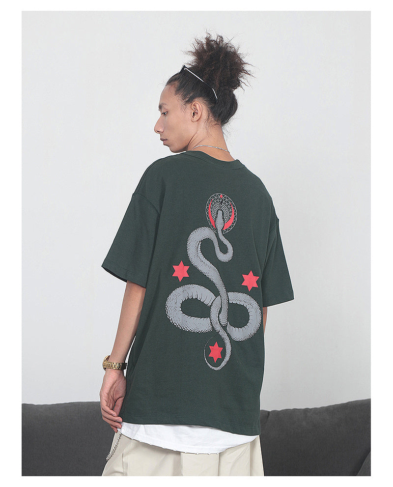 Big snake print t-shirt