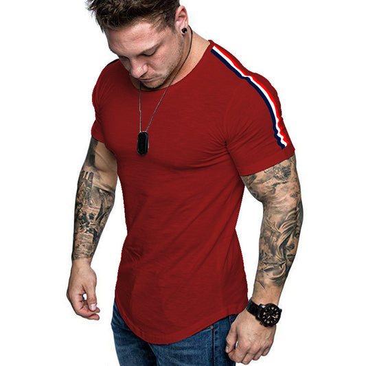 Shoulder stitching design T-shirt