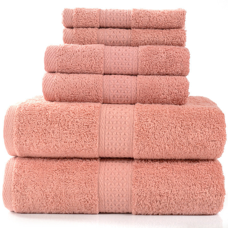 Cotton absorbent towel set of 3 pieces and 6 pieces