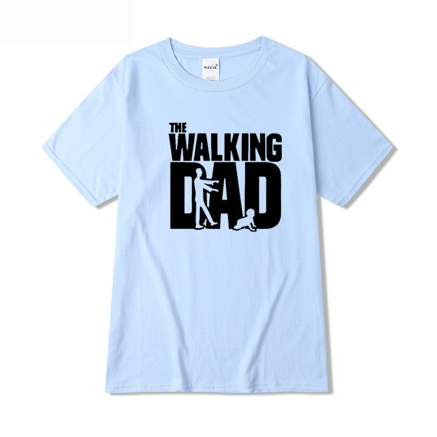 The Walking Dad Letter Print T-shirt