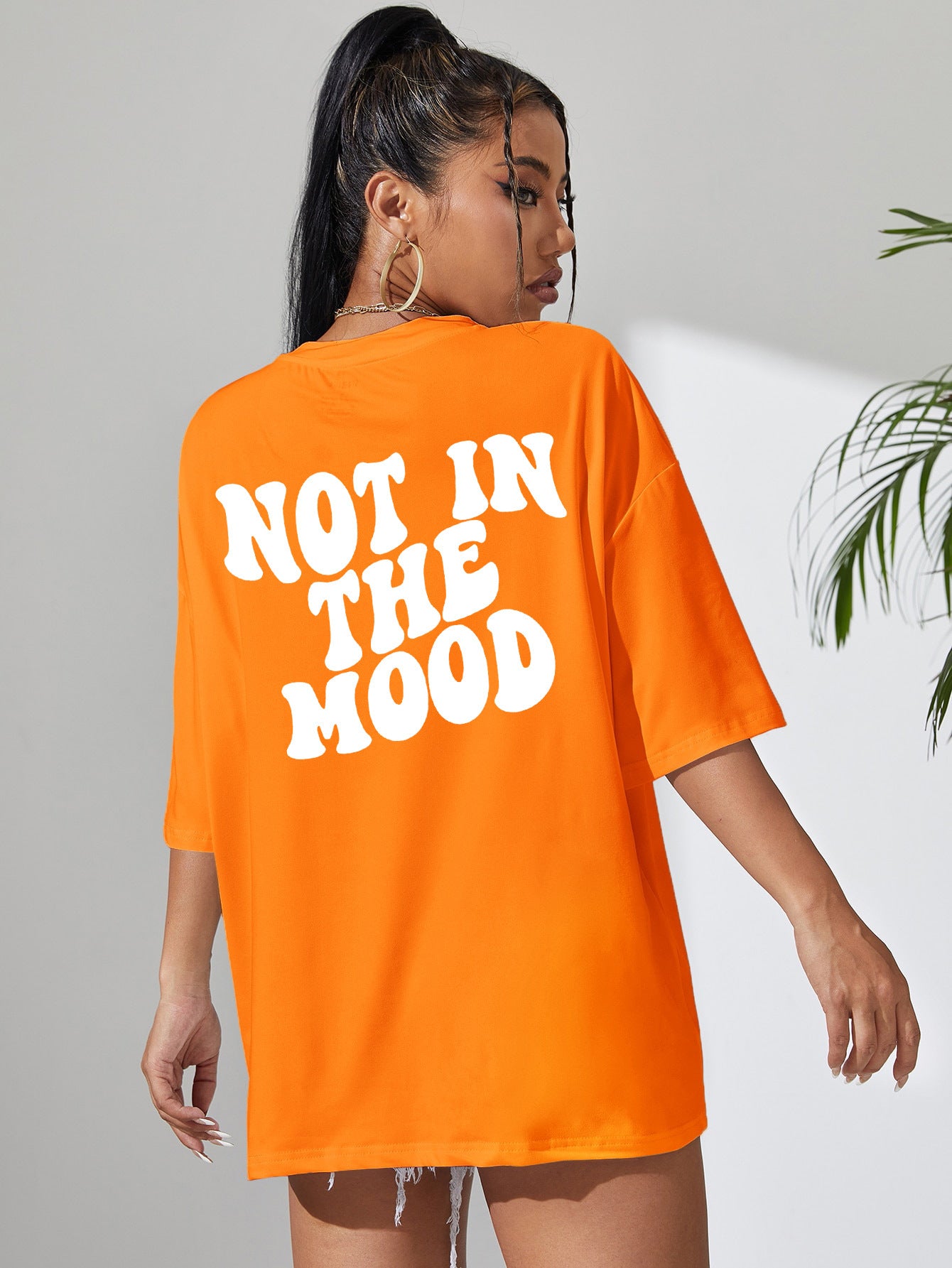 Women's Letters Not In The Mood Printed T-shirts