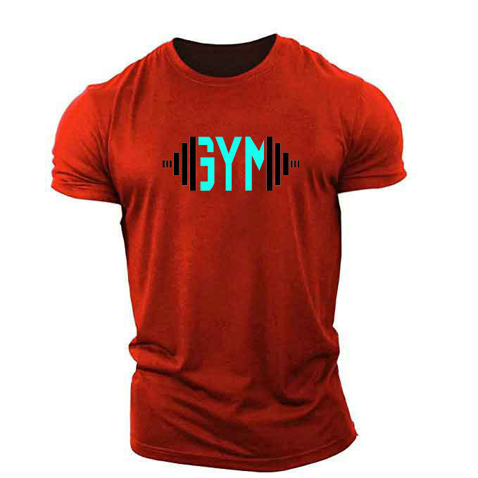 Popular Male Style GYM Muscle Brother Short Sleeves