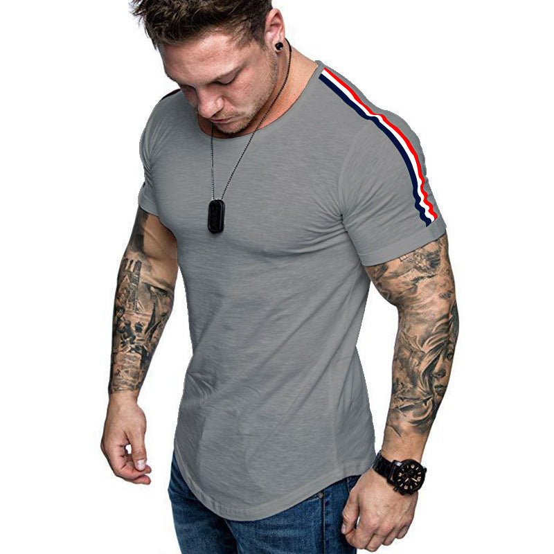 Shoulder stitching design T-shirt