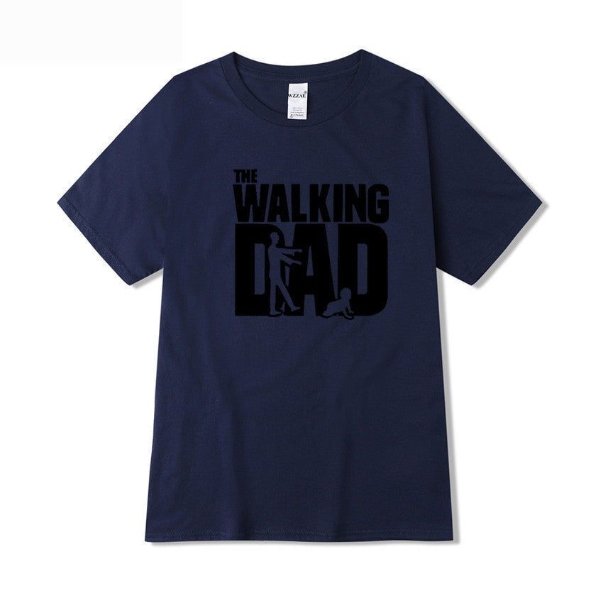 The Walking Dad Letter Print T-shirt