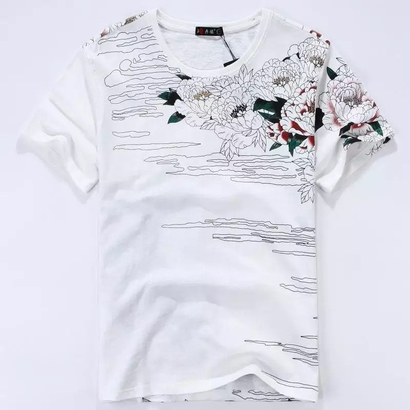 Embroidered tiger short sleeve