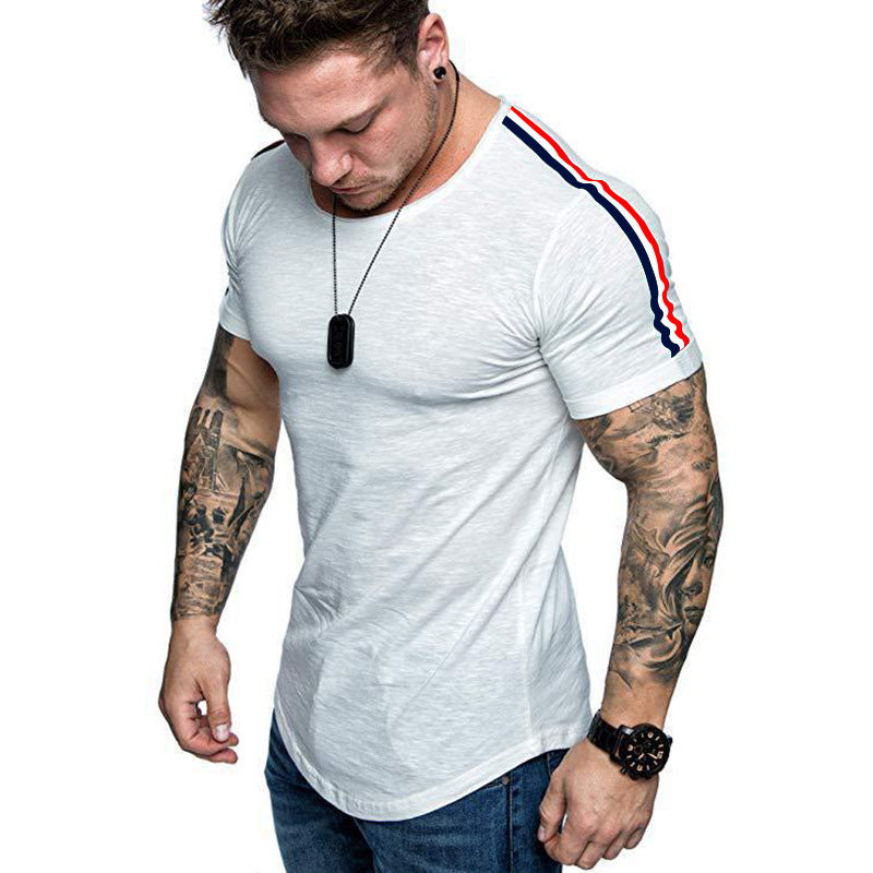 Shoulder stitching design T-shirt