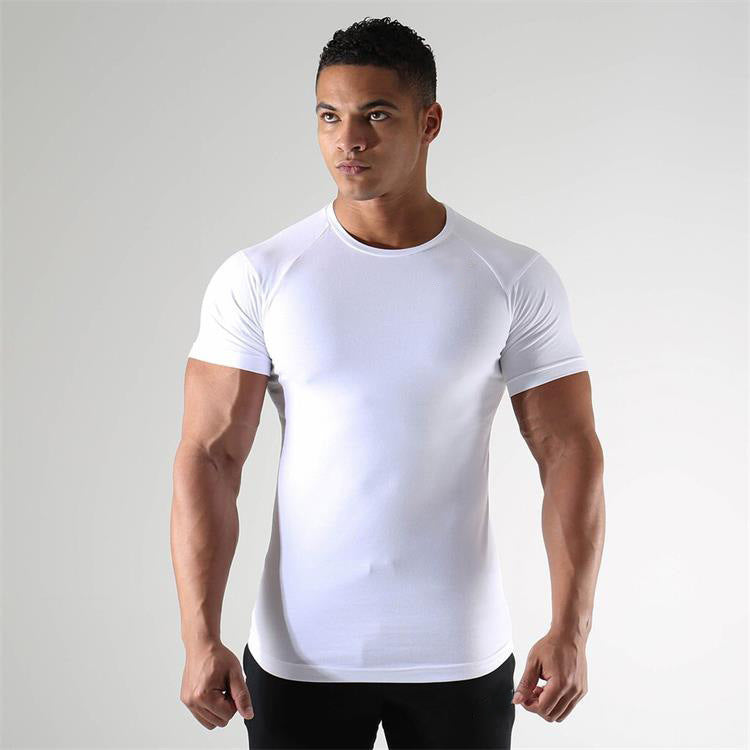 Fitness Short Sleeve Men's Sports Running Training Clothes Elastic