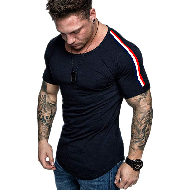 Shoulder stitching design T-shirt