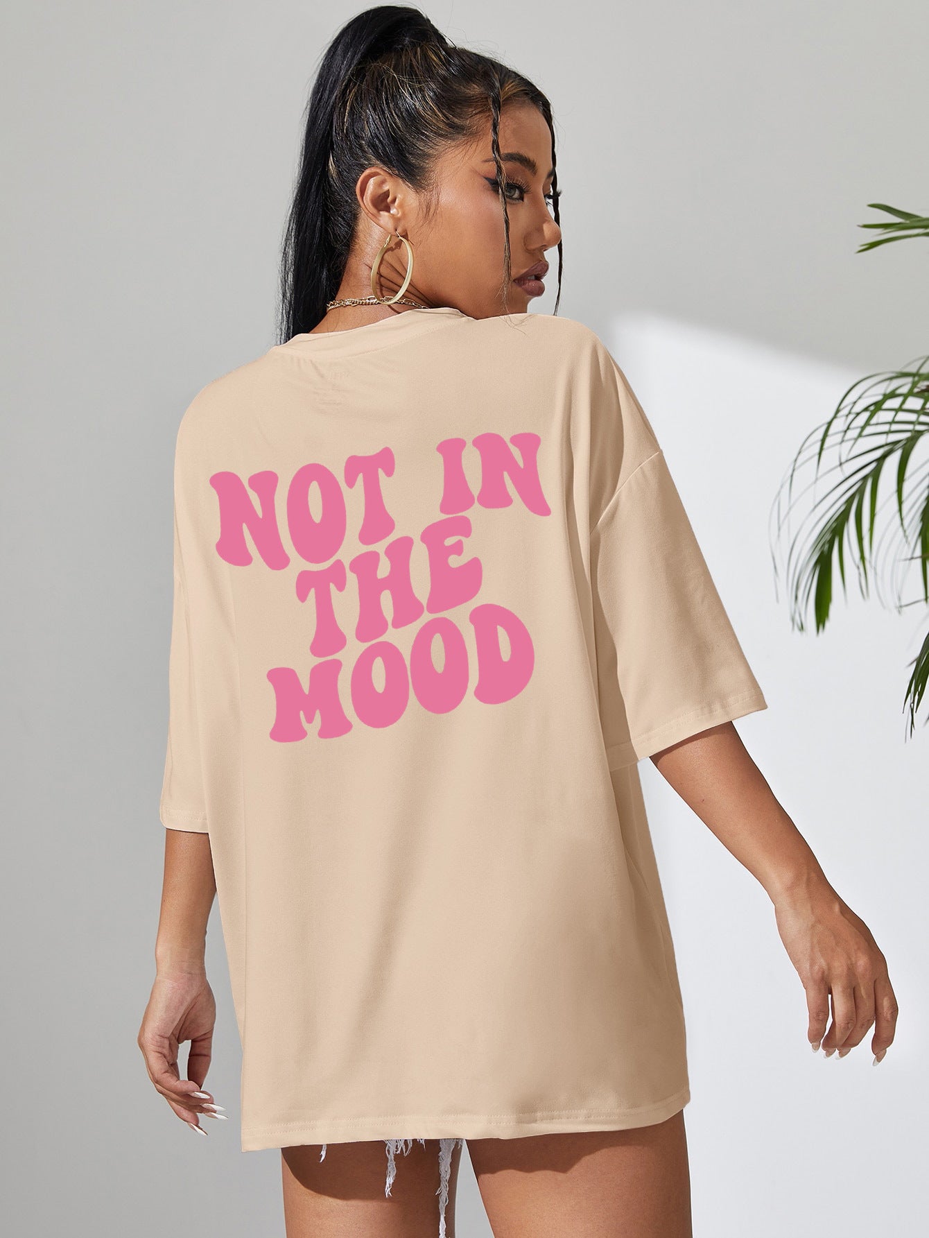 Women's Letters Not In The Mood Printed T-shirts