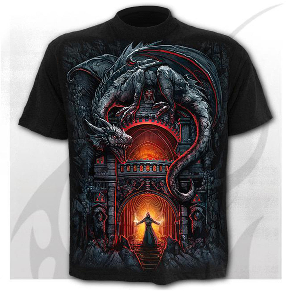 Trendy Horror Skull Short Sleeve T-shirt