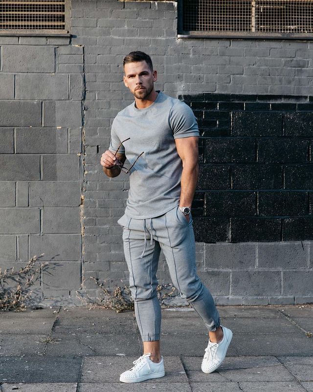 Men's Short-sleeved T-shirt Sports Suit