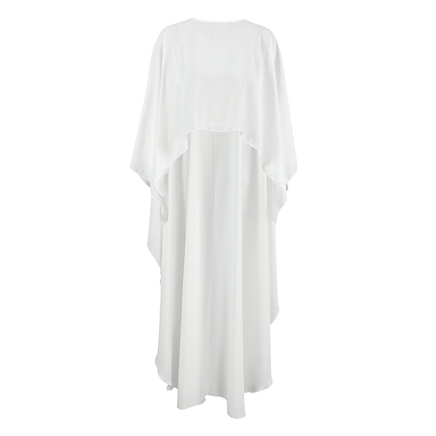 Chiffon White Shirt Women's Design Hanging Pullover