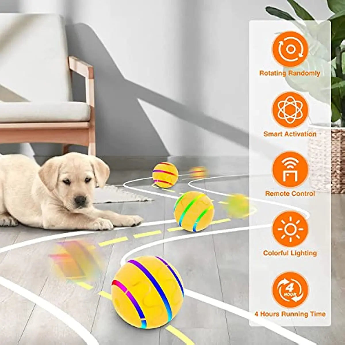 Interactive Remote-Control Dog Ball - The Ultimate Playmate for Your Dog!