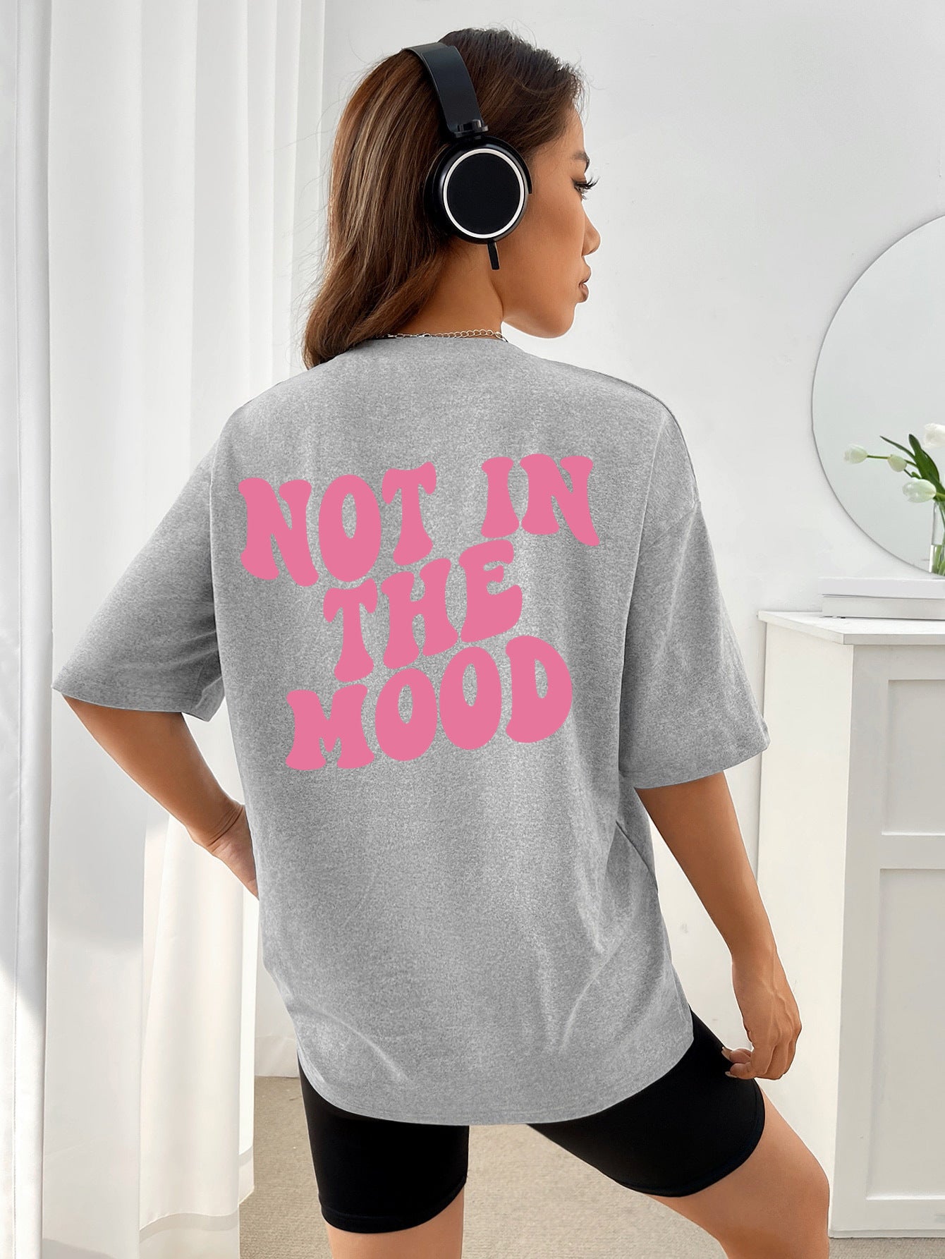 Women's Letters Not In The Mood Printed T-shirts