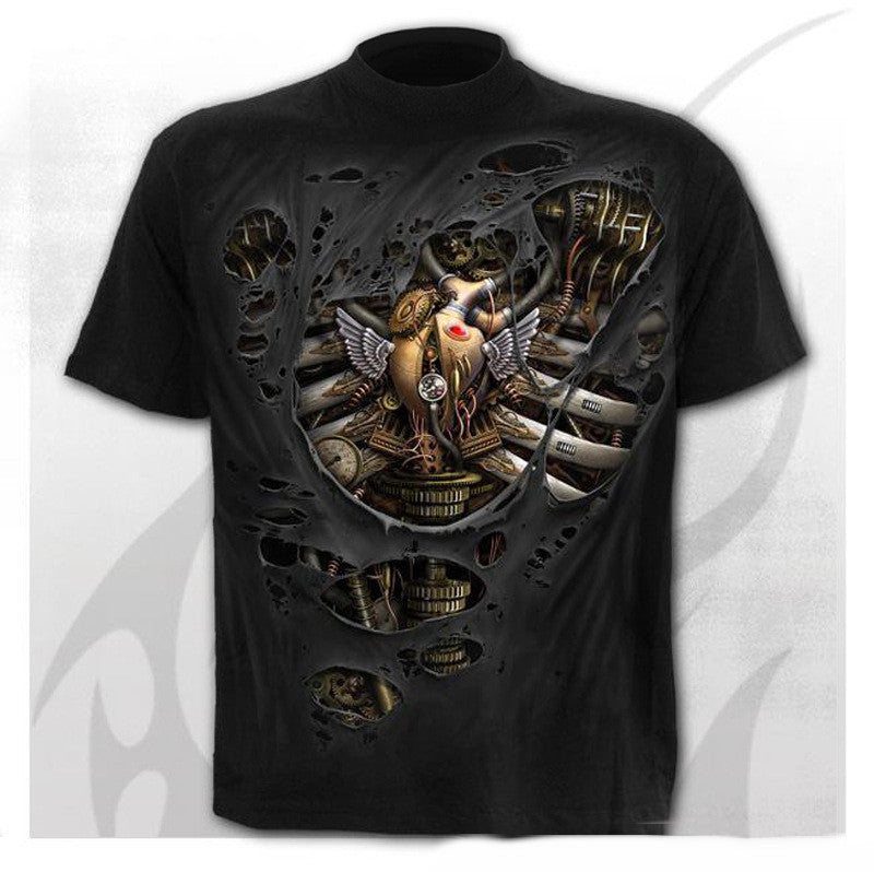 Trendy Horror Skull Short Sleeve T-shirt