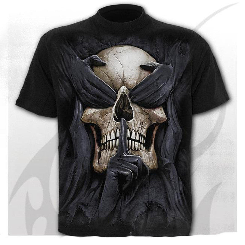 Trendy Horror Skull Short Sleeve T-shirt