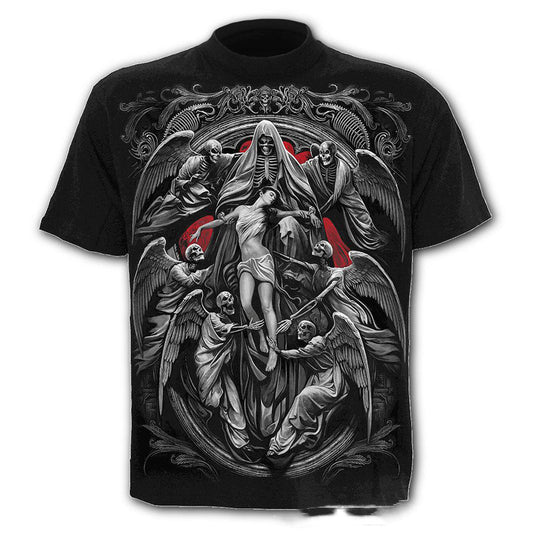 Trendy Horror Skull Short Sleeve T-shirt